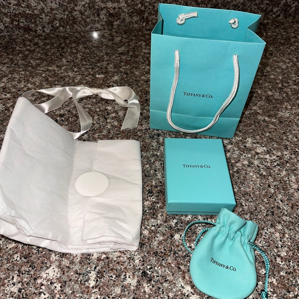 Tiffany & Co. Silver Double Heart Mini Necklace - Picture 10 of 11